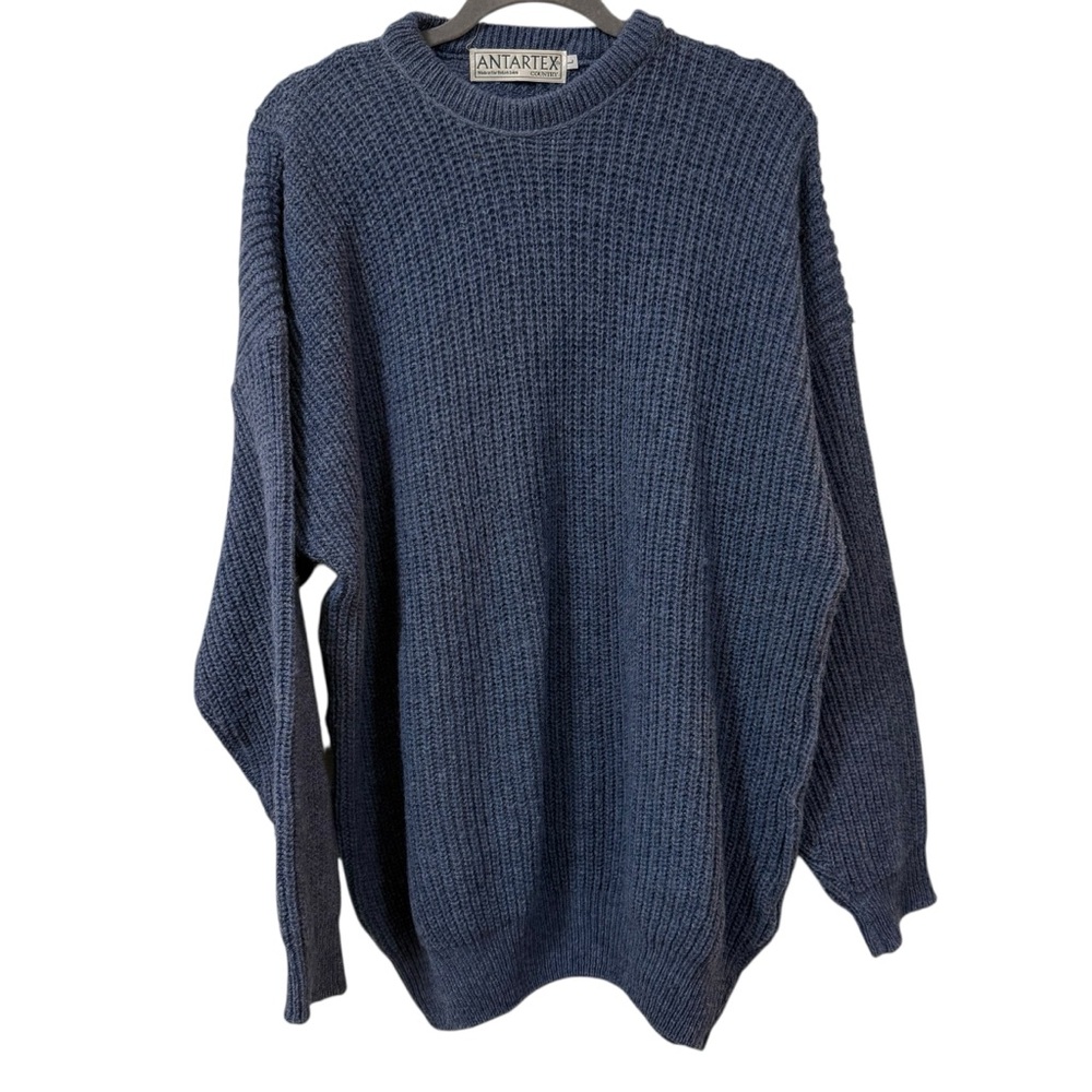 Vintage Antartex country wool sweater Made in Great Britain fisherman knit Large